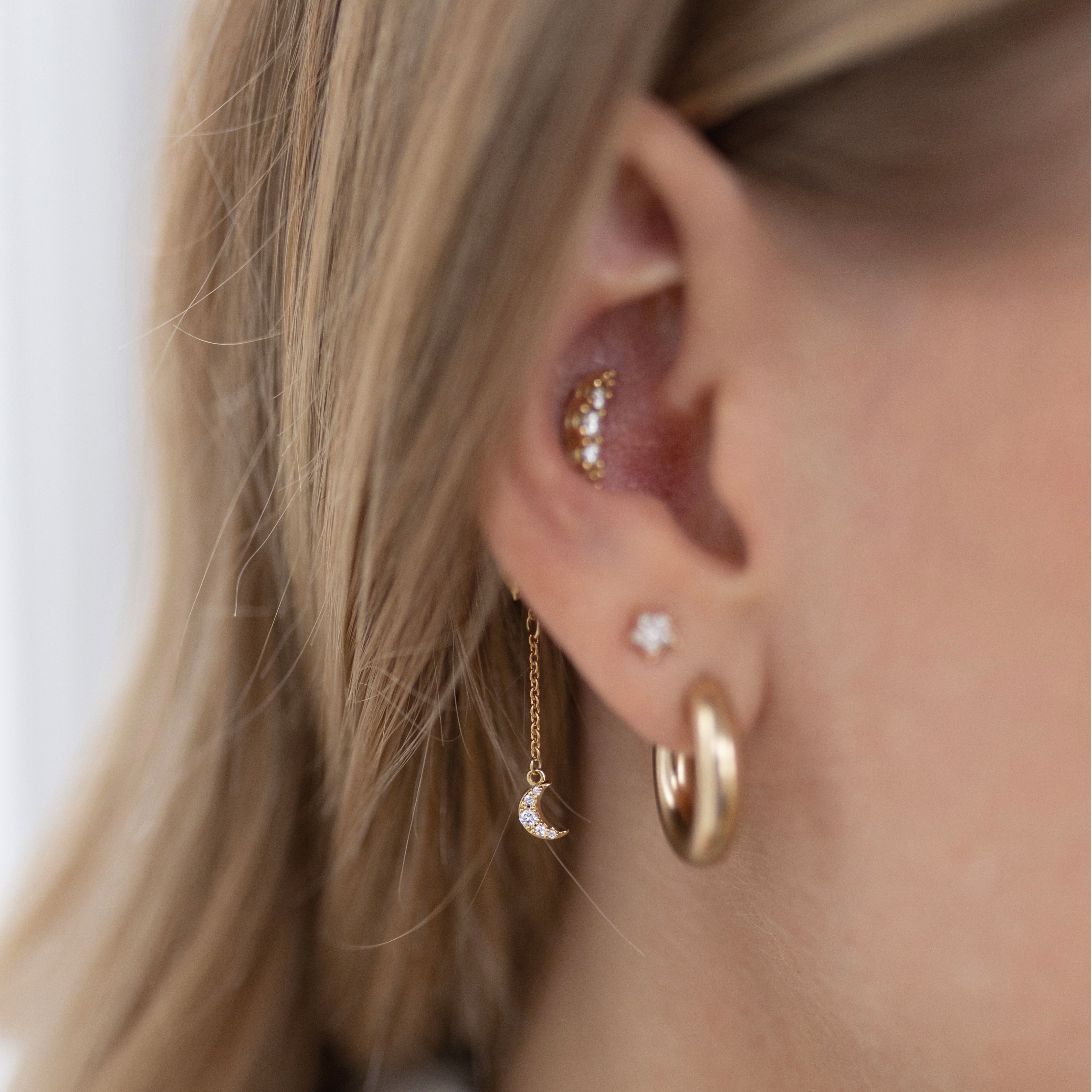 ear studs Forever Moon